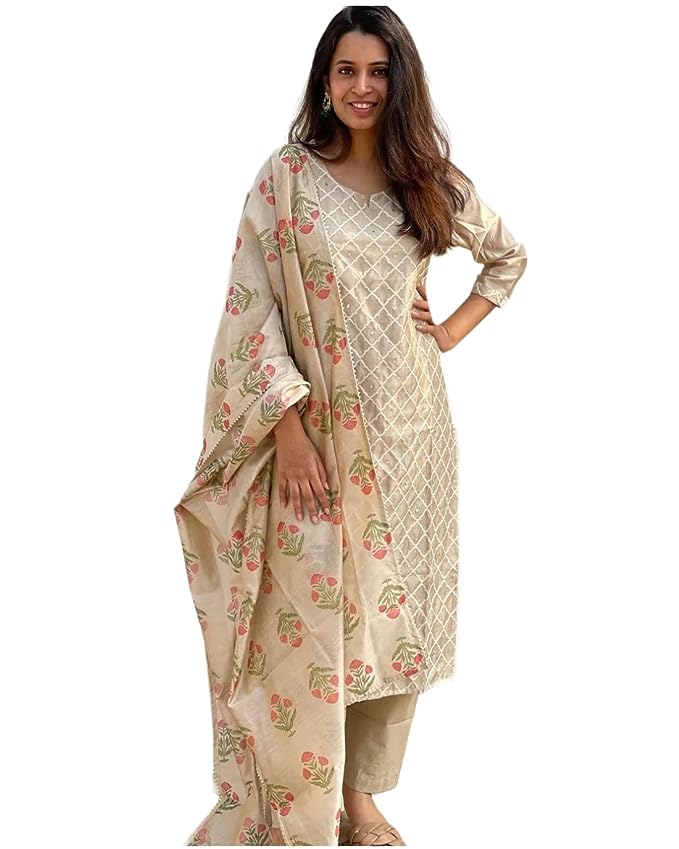 Traditional Women Kurta with Pant & Dupatta