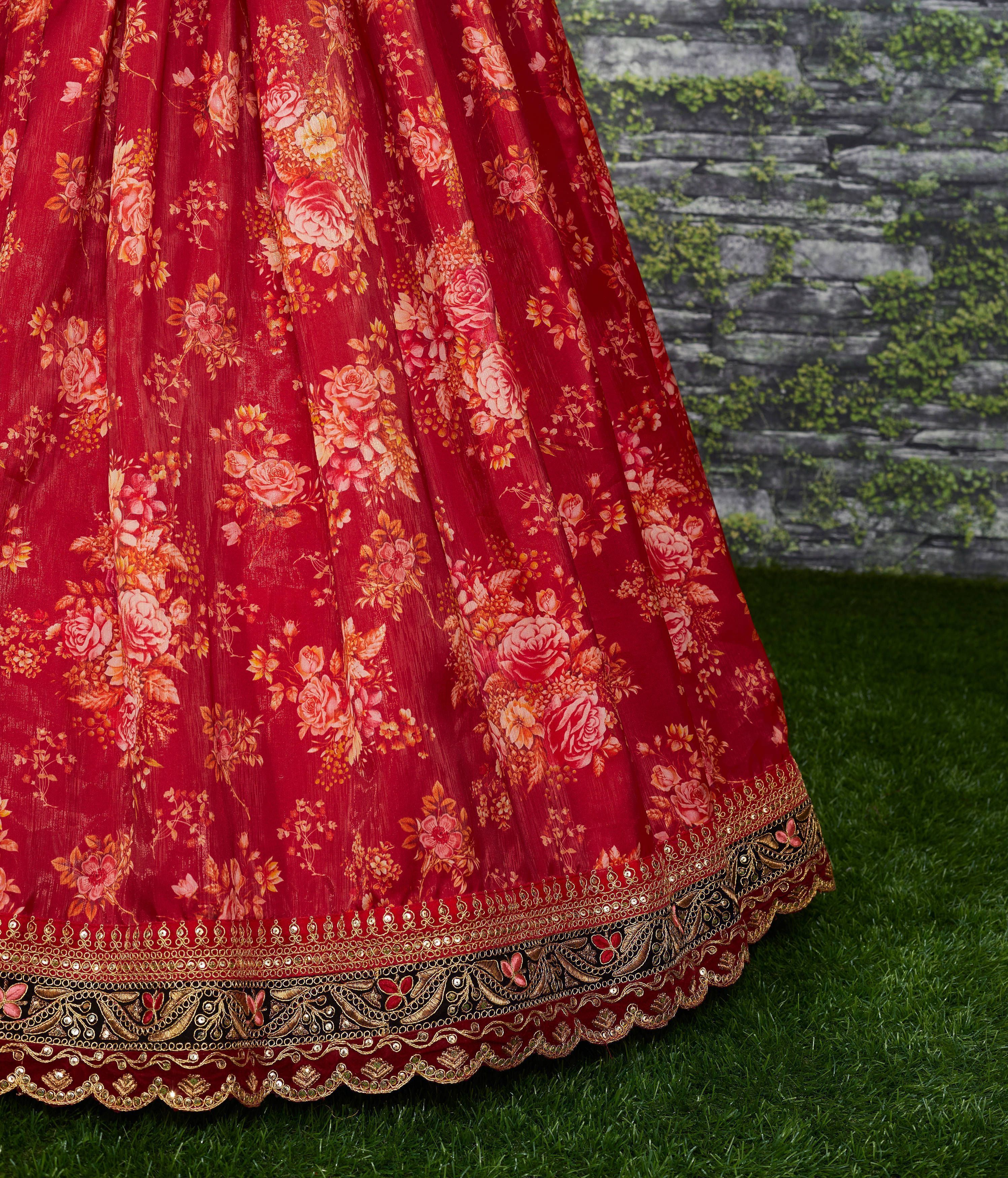 Sabyasachi Floral Printed Lehenga