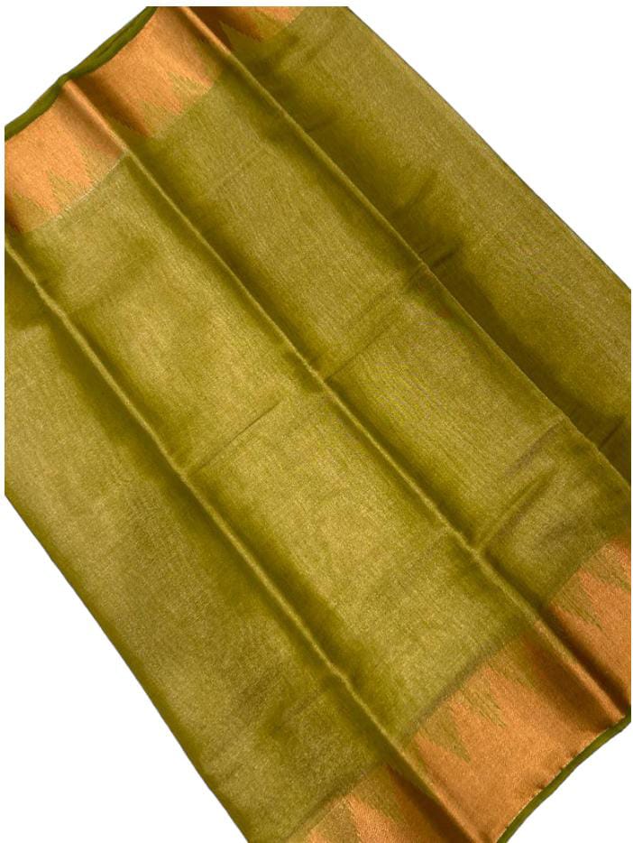 Partywear Linen Tissue Silk Saree