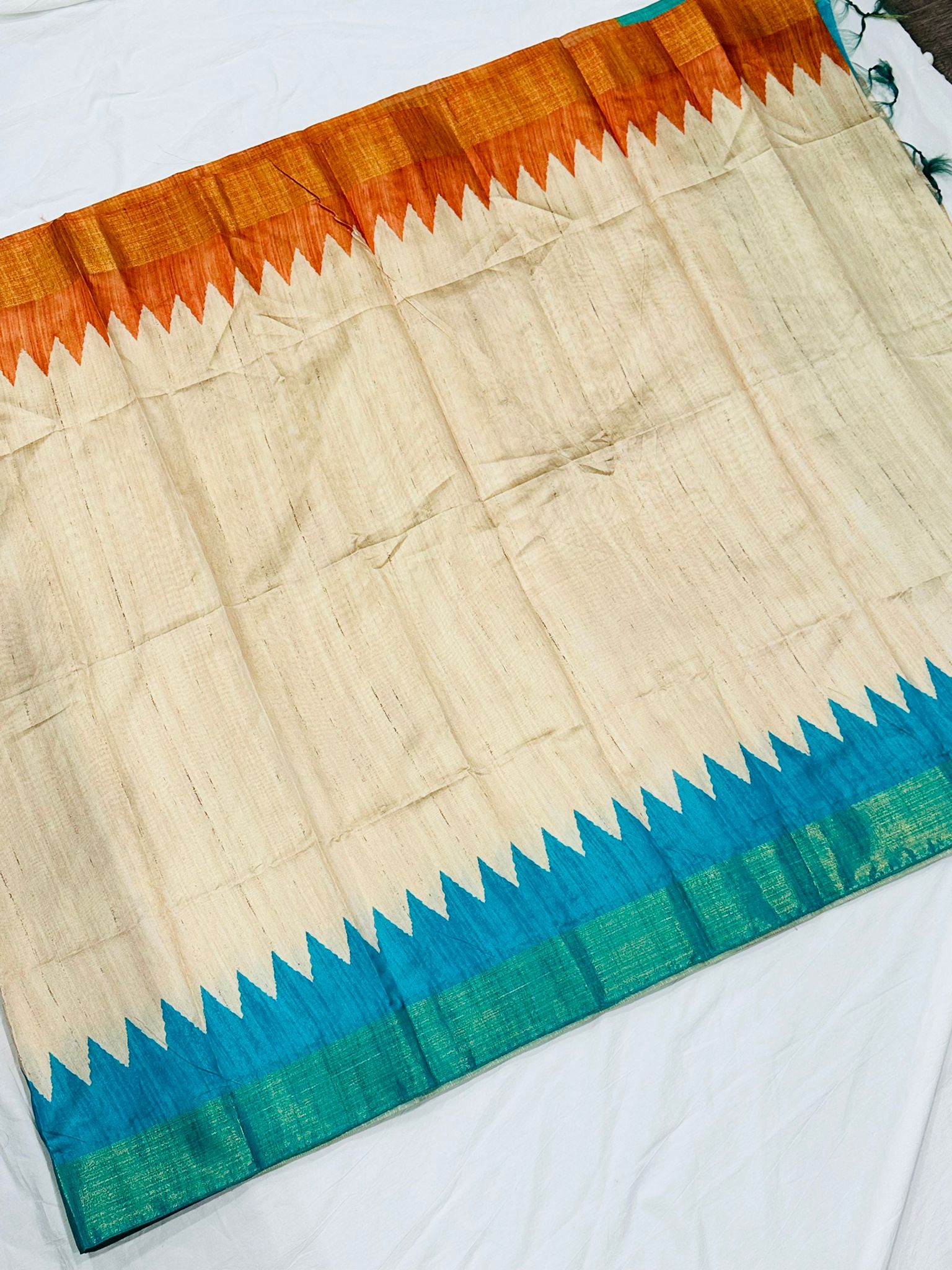 Munga Muslin Silk Saree with Stitched Blouse