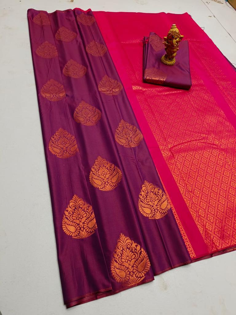 Gorgeous Banarasi Soft Silk Saree