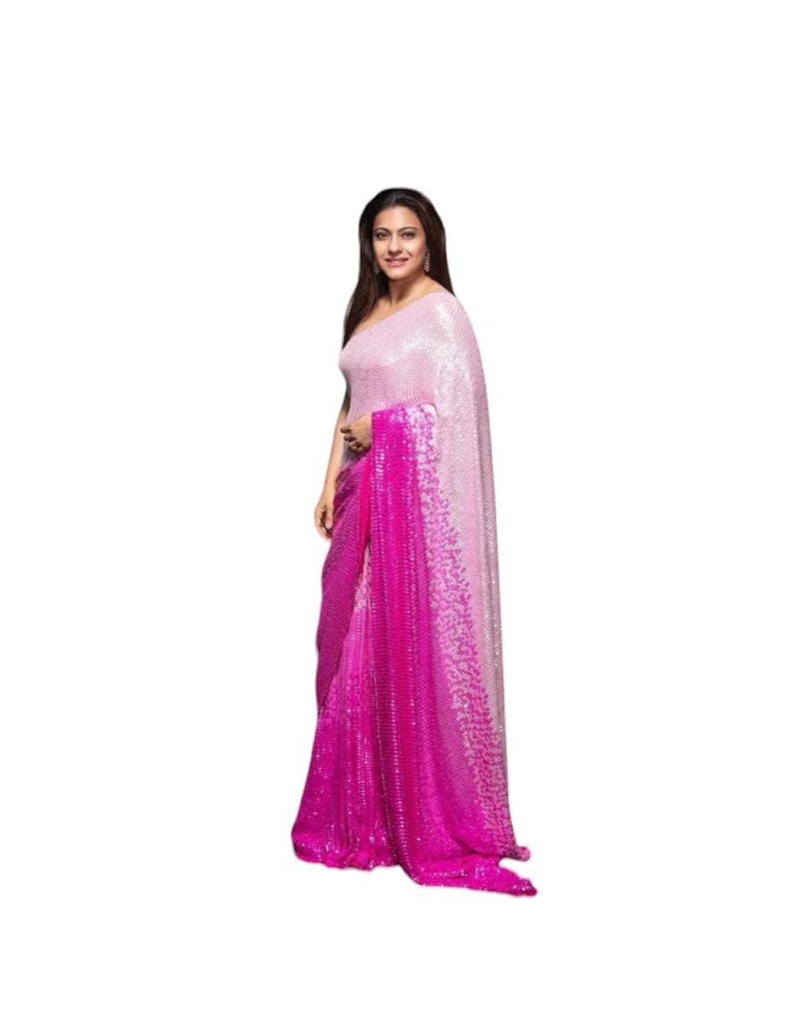 Sequin Saree with Stitched blouse