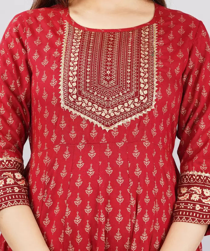 Floral Print Kurta