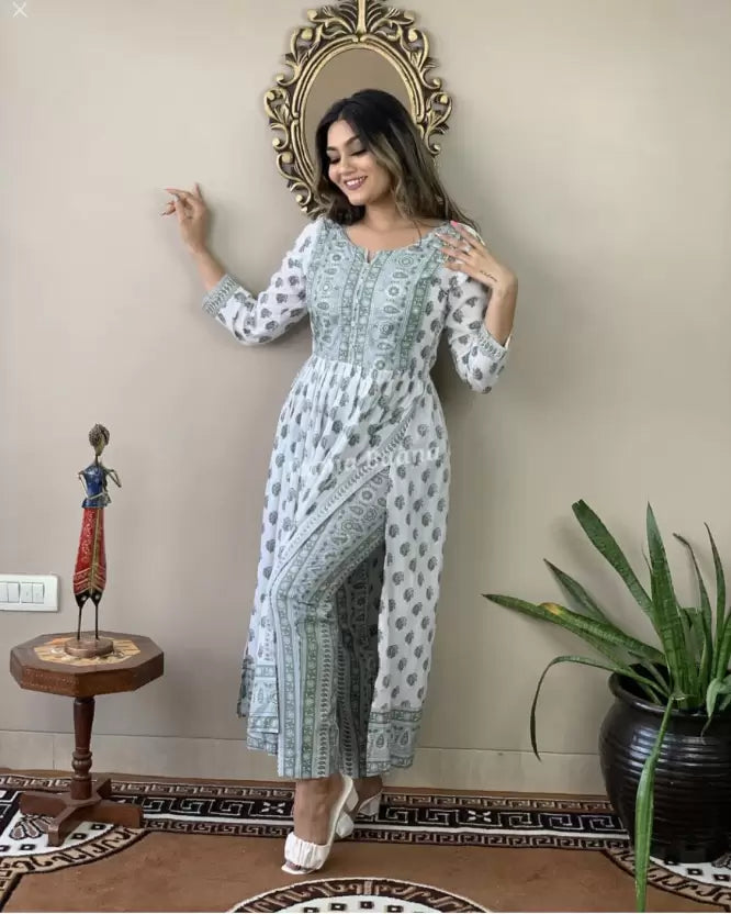 Rayon Kurta Pant Set