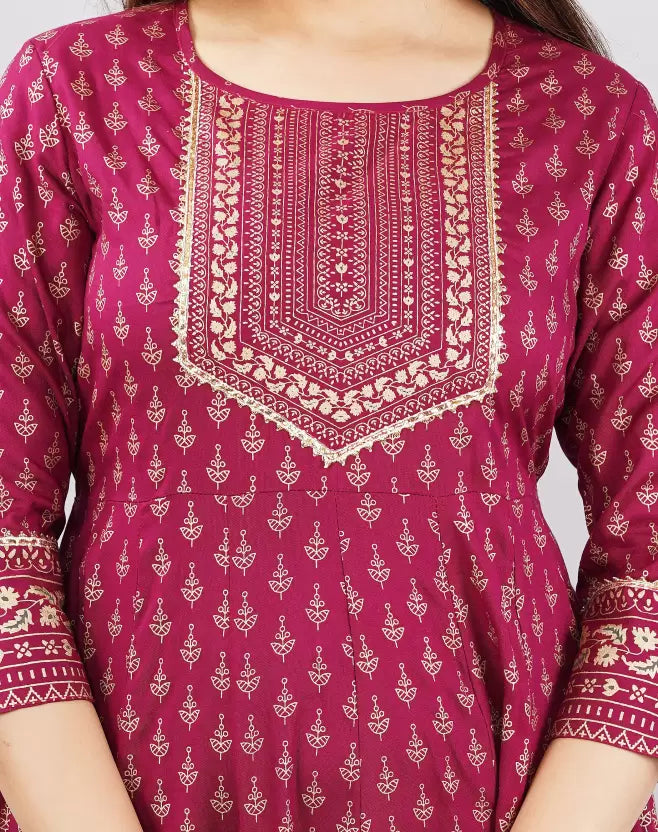 Floral Print Kurta