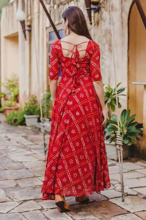 Bandhani Anarkali Suit