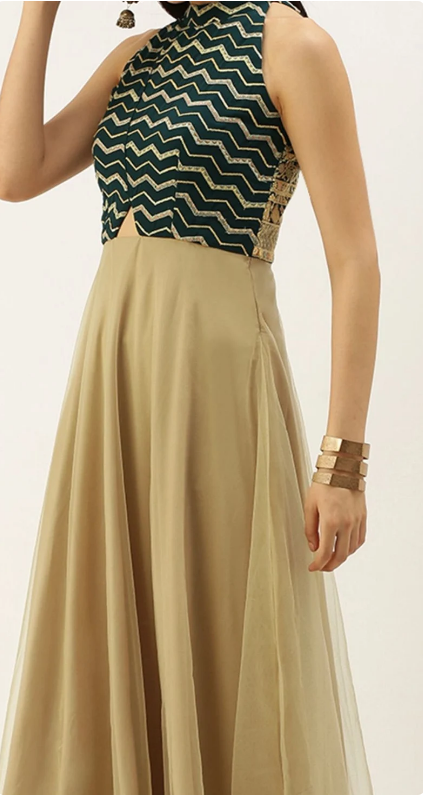 Indo western long gown