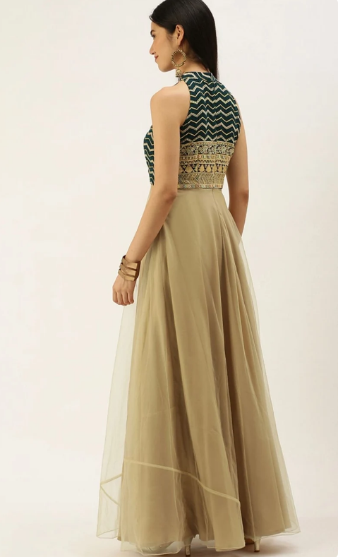 Indo western long gown