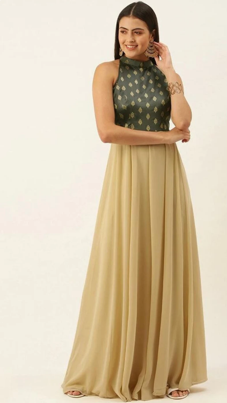 Indo western long gown