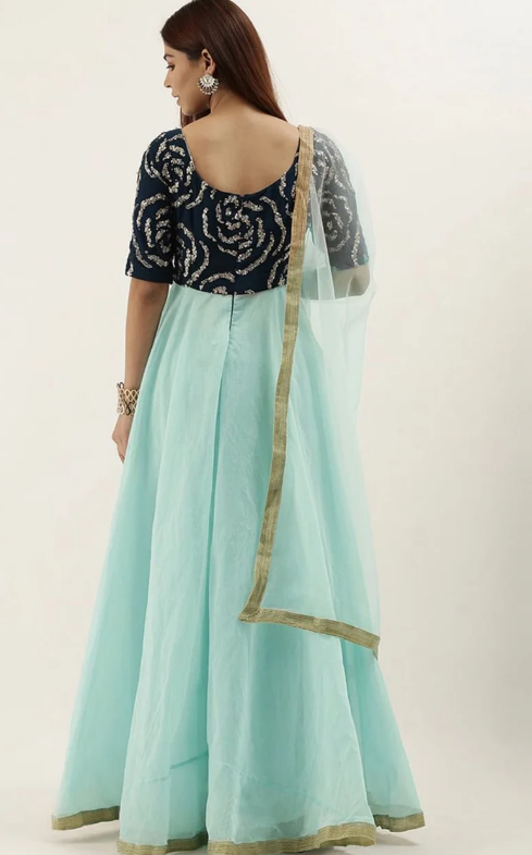 Indo western long gown