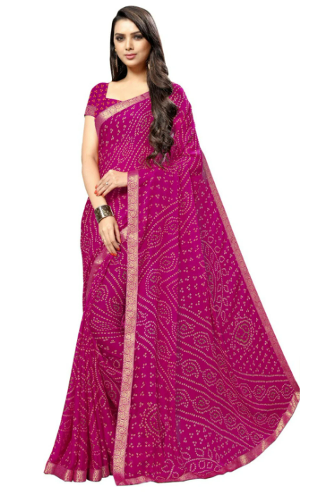 Chiffon Bhandani Saree