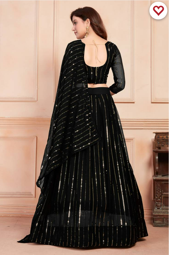 GEORGETTE WESTERN LEHENGA