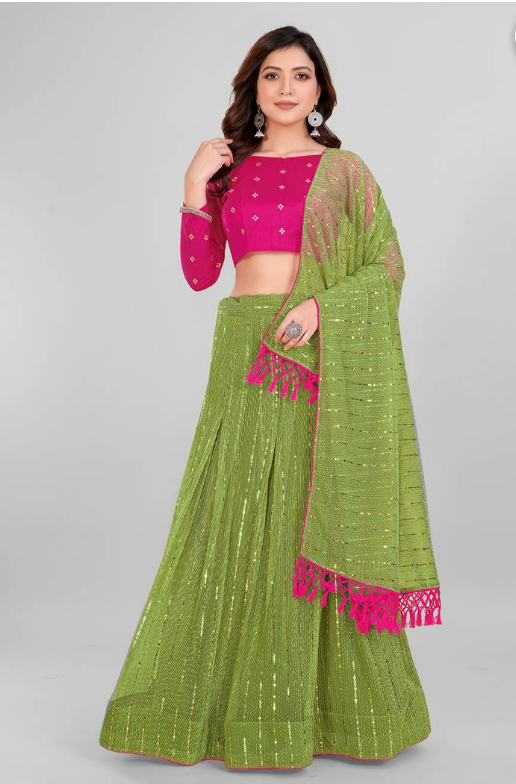 Silk Blend Fancy Lehenga