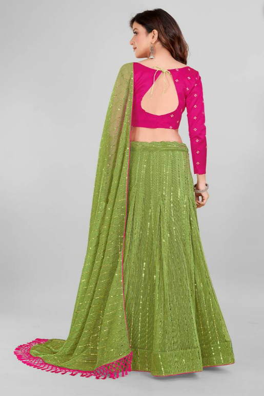 Silk Blend Fancy Lehenga