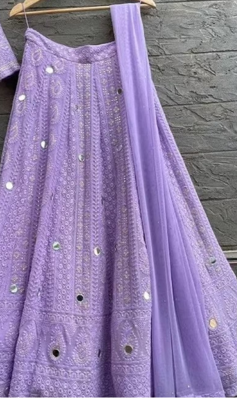 Purple lehenga choli