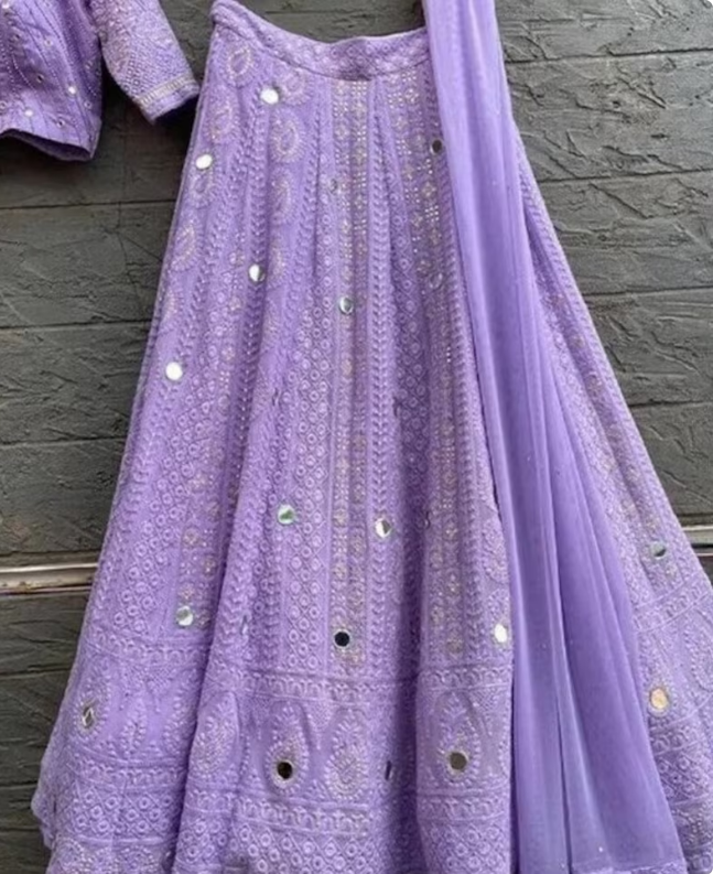 Purple lehenga choli