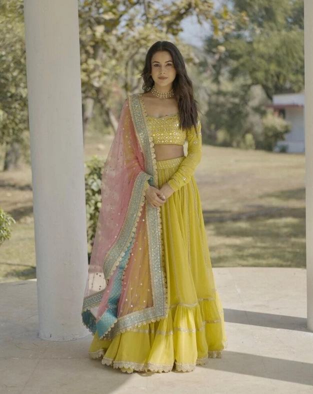 Yellow lehenga choli